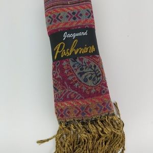 Jacquard Pashmina Women Wrap Shawl Fringe Scarves